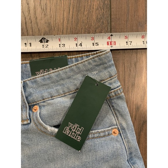 Women's Wild Fable High-Rise Straight Leg Cropped Jeans, medium Wash. 12, 1020 - Picture 3 of 8